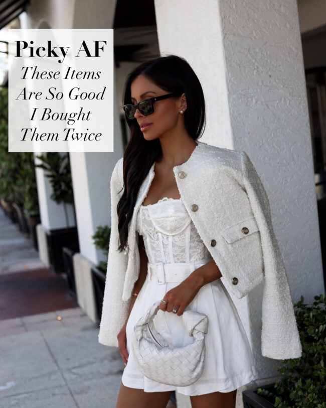 mia mia mine wearing an all white outfit for summer