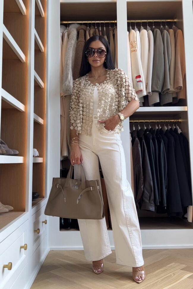 mia mia mine wearing mother half pipe jeans in off white
