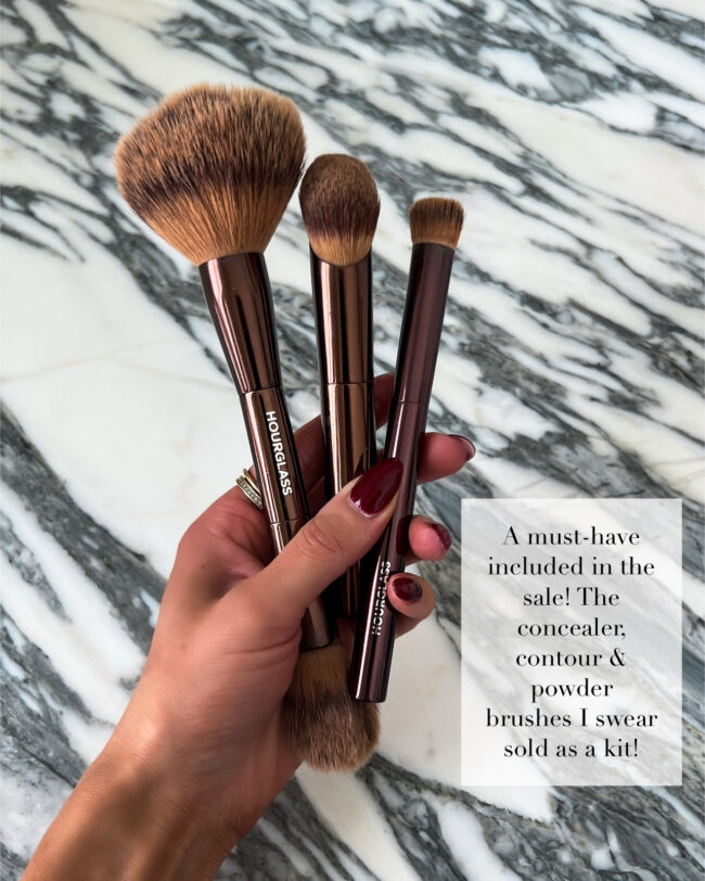 hourglass makeup brush trio from the nsale