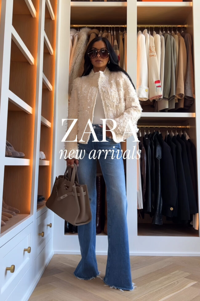 fashion blogger wearing a transitional fall outfit from zara