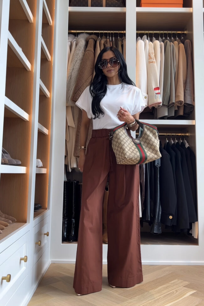 mia mia mine wearing wide leg pants from target