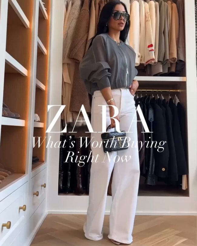 mia mia mine wearing a sheer bomber jacket from zara