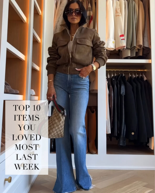 mia mia mine wearing a zara suede bomber jacket for fall