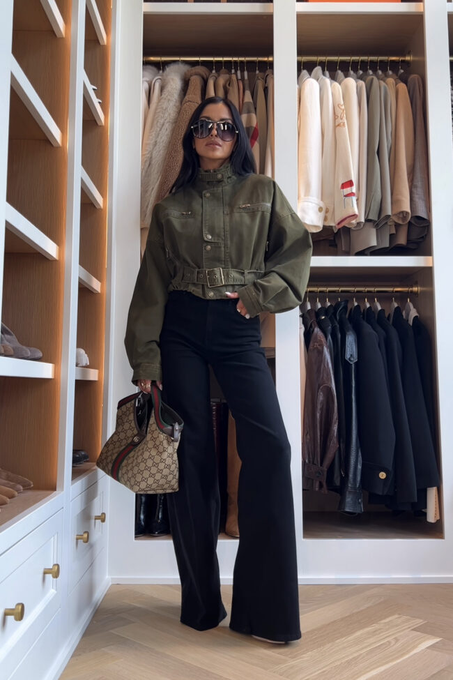 fashion blogger wearing citizens lyra jeans