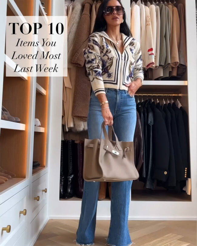 brunette fashion blogger wearing a farm rio cardigan for fall