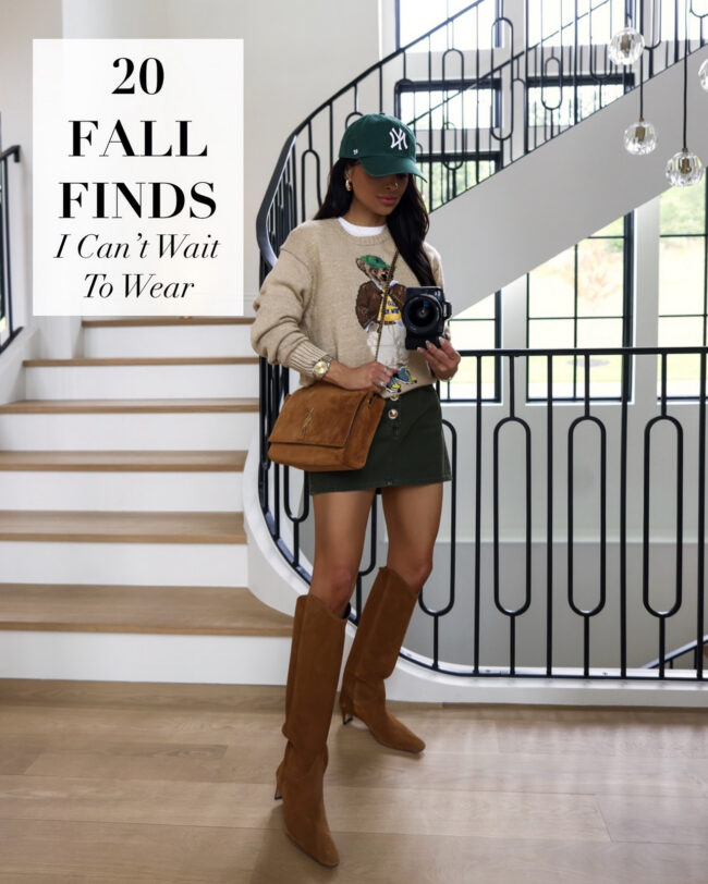 mia mia mine wearing staud wally western boots with a polo bear sweater