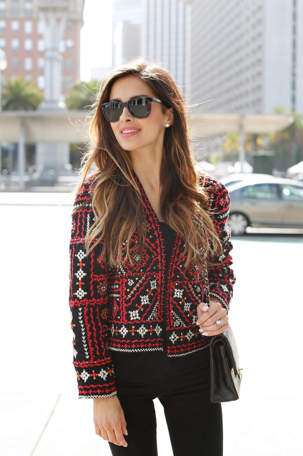 Beaded sale jacket zara